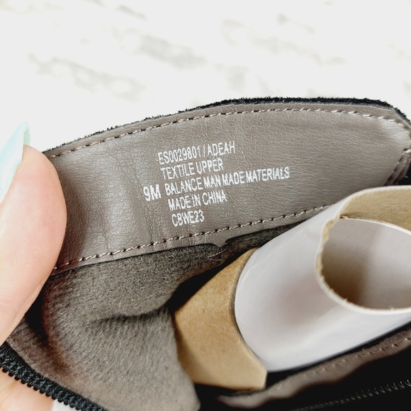 NEW Eurosoft Adeah Ruched Black Suede Leather Elastic Gore Ankle Boots O586 - Picture 12 of 13